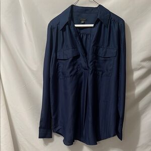 Ann Taylor Blue Fitted blouse